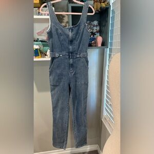 Charlotte Russe Stylish Blue Denim Jumpsuit